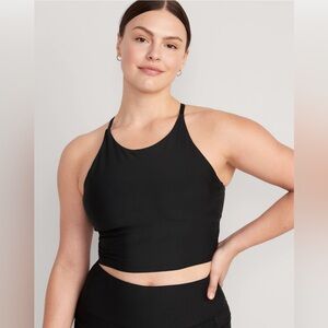 Old Navy Bundle of 2 Light Support PowerSoft Longline Sports‎ Bra